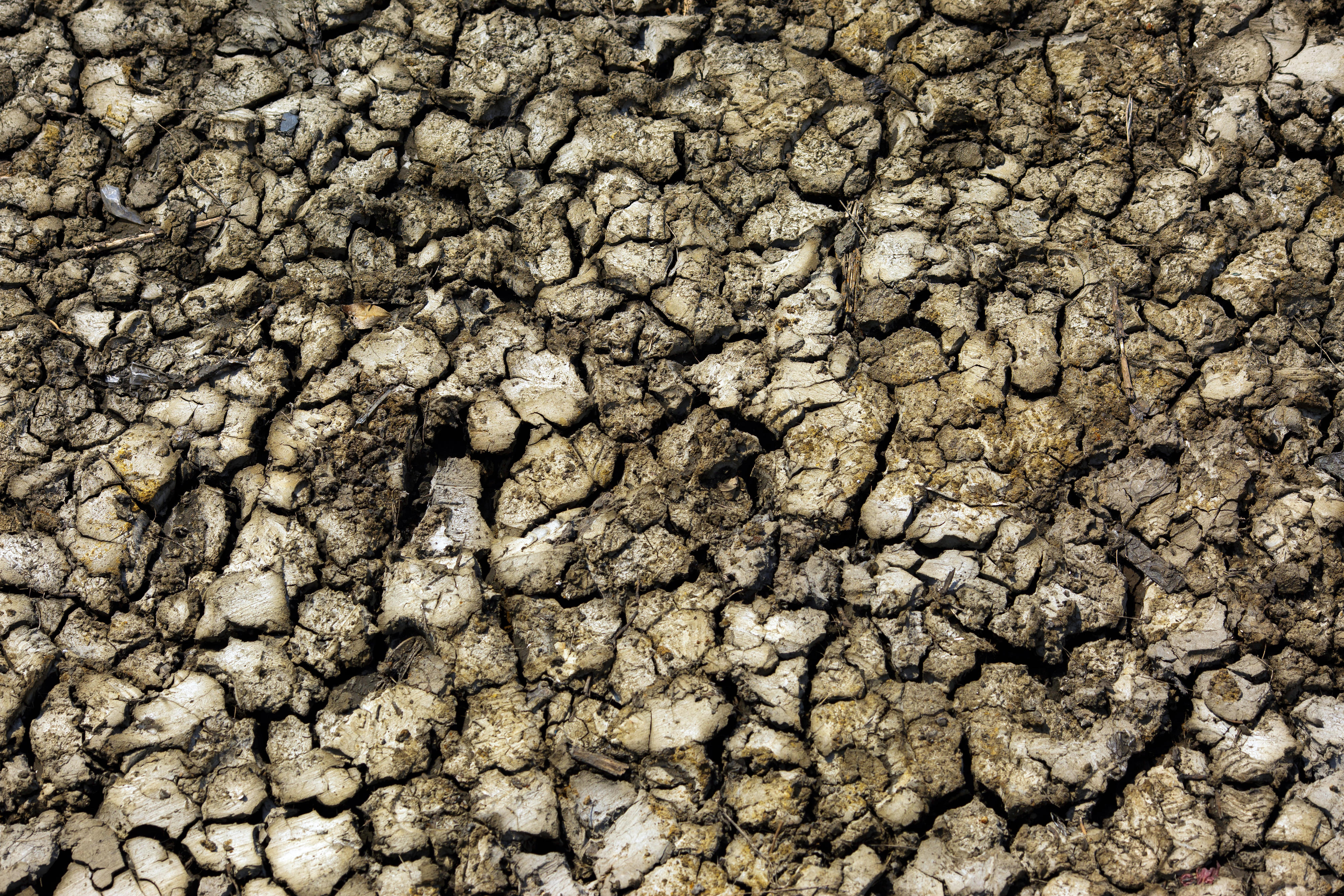 Ausgetrockneter Boden in Beira (Mosambik)