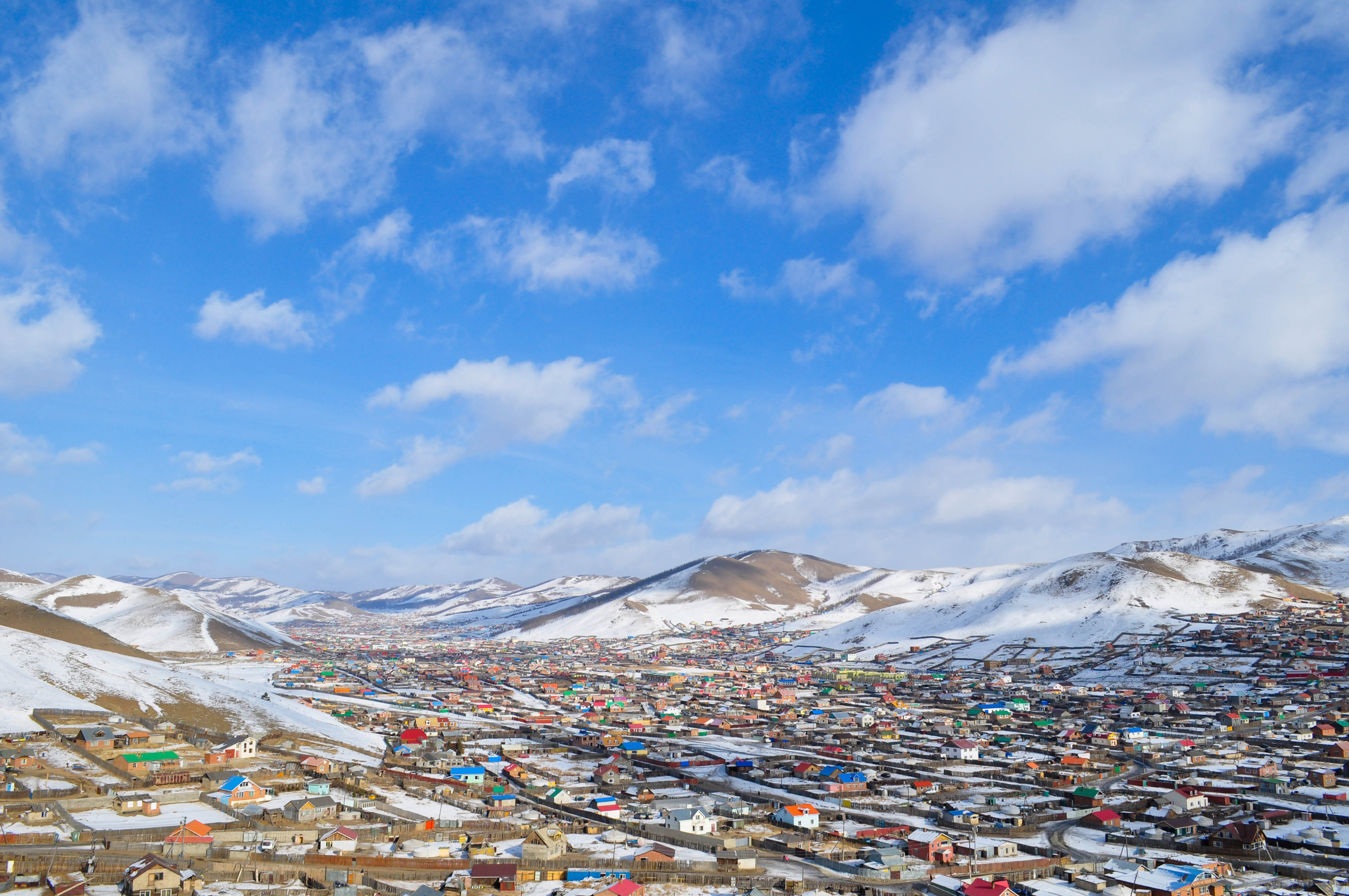 Ein Vorort der mongolischen Hauptstadt Ulaanbaatar