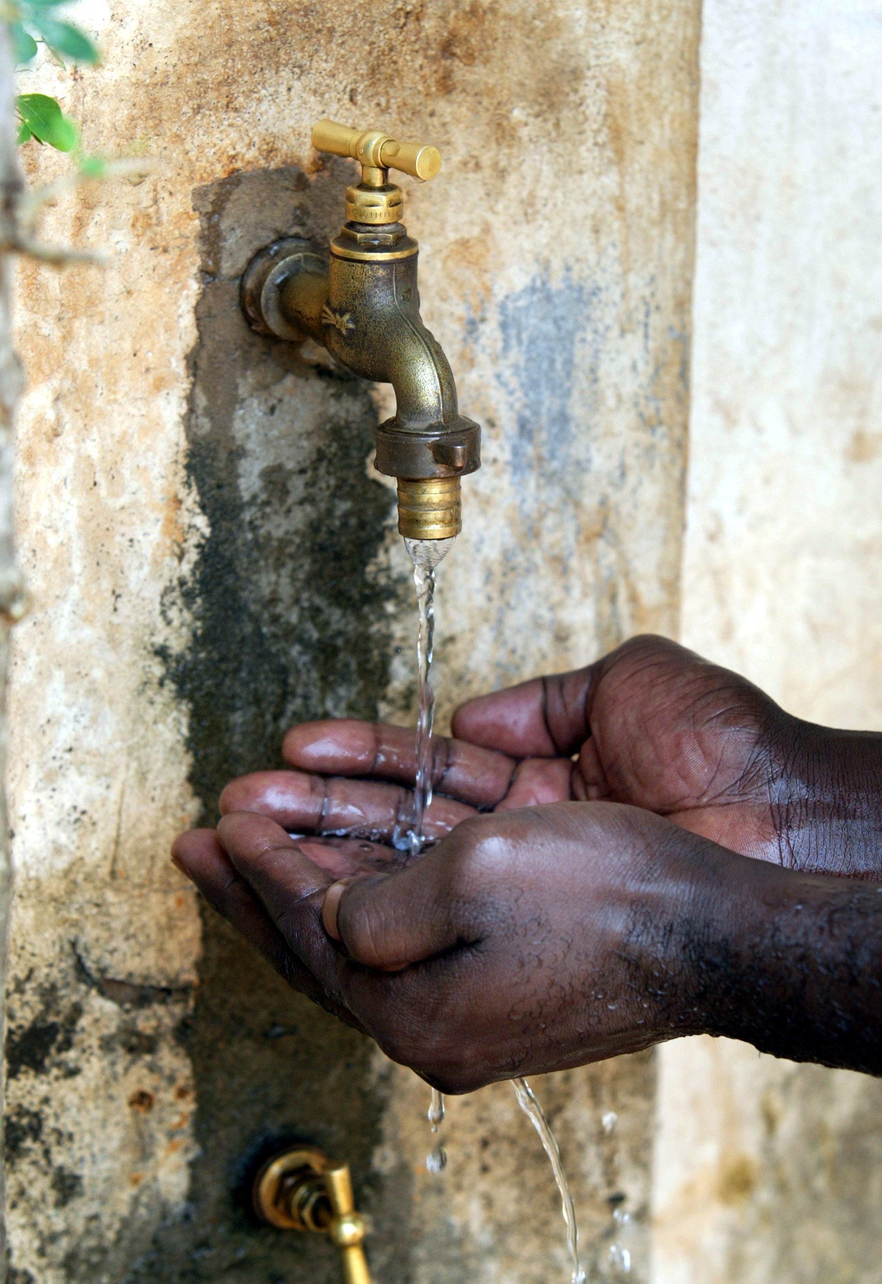 Public water tap in Benin