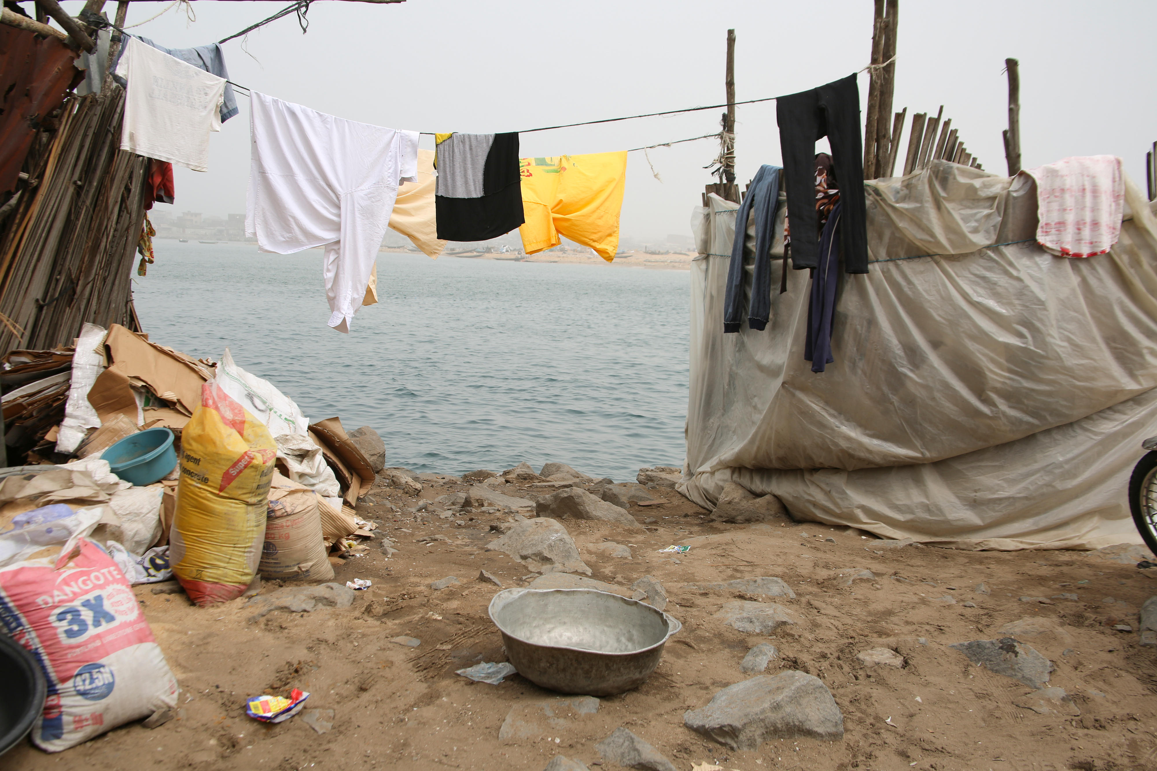 Informal settlement in Cotonou