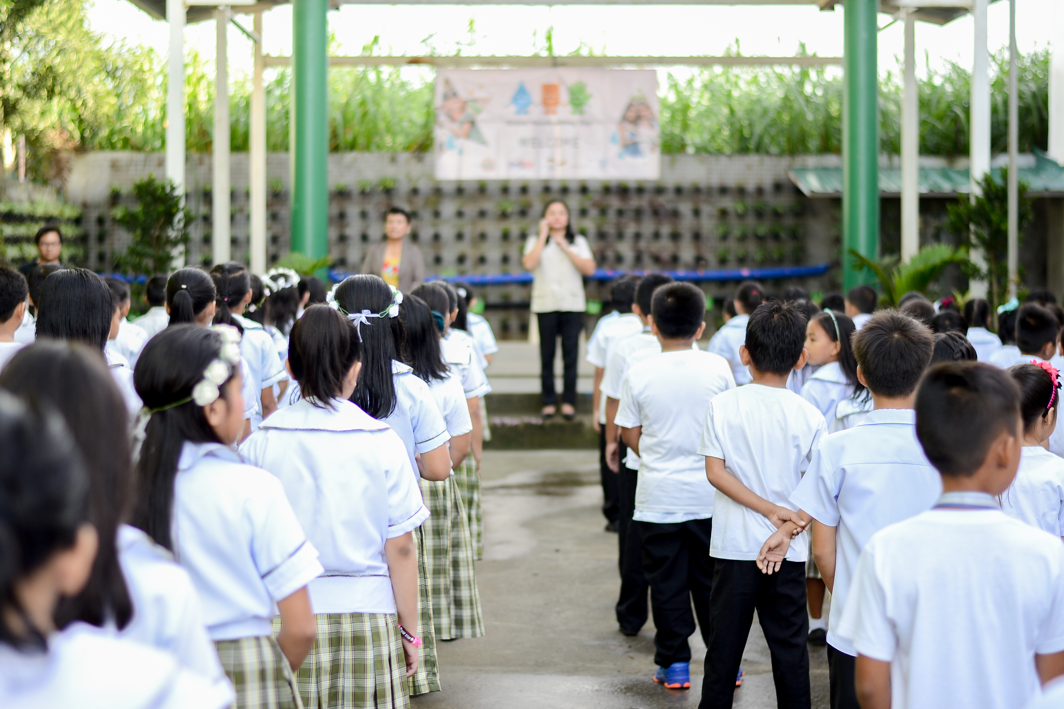 Hygiene lesson in a school as part of the GIZ programme "Fit for School" in Southeast Asia