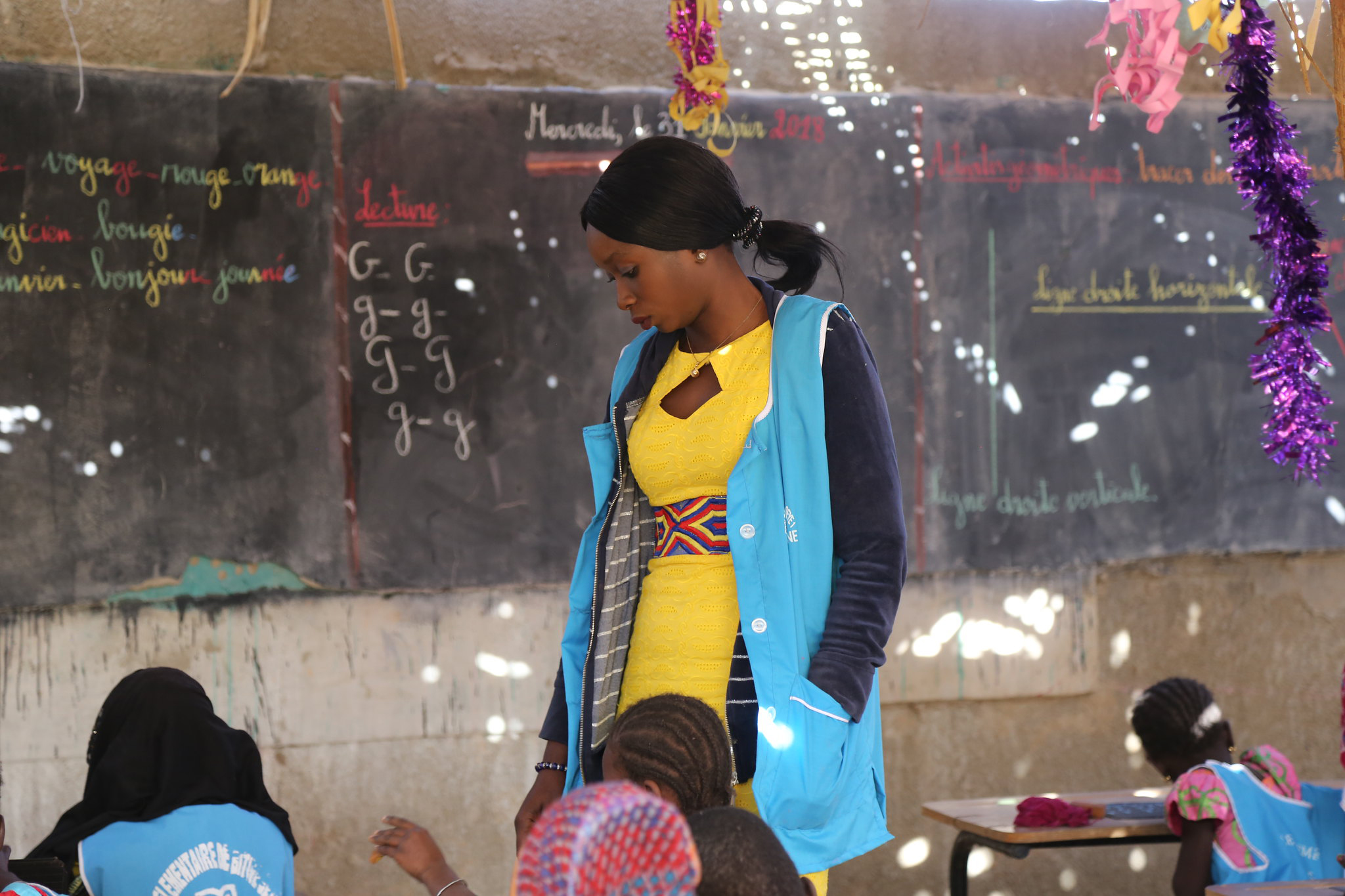 Teacher at a primary school in Senegal