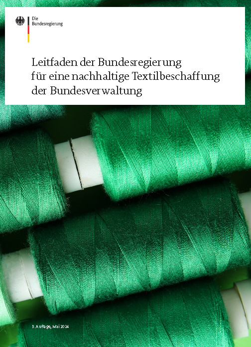 cover leitfaden nachhaltige textilbeschaffung