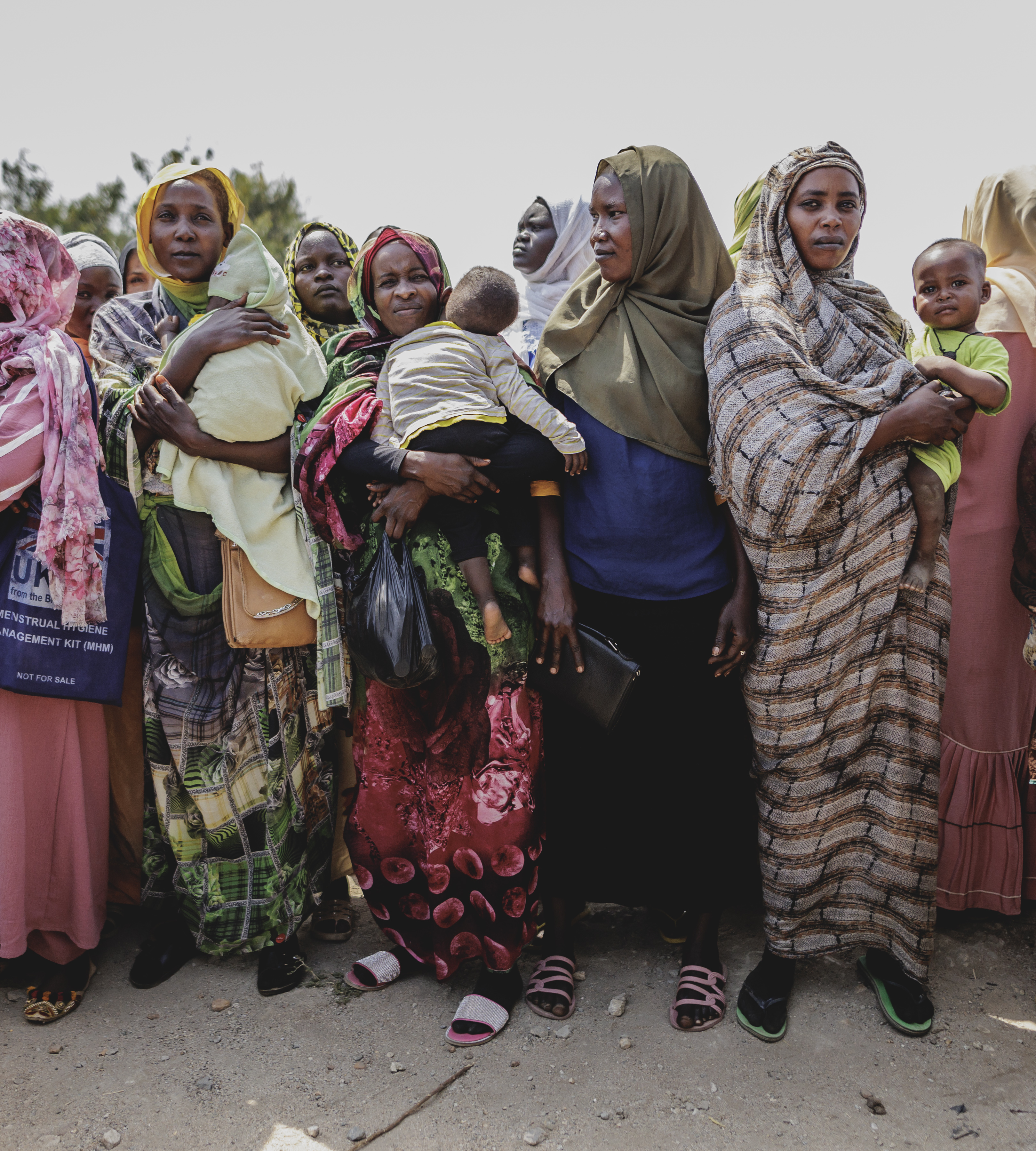 Residents of the Gorom refugee settlement (south-west of Juba) in Sudan