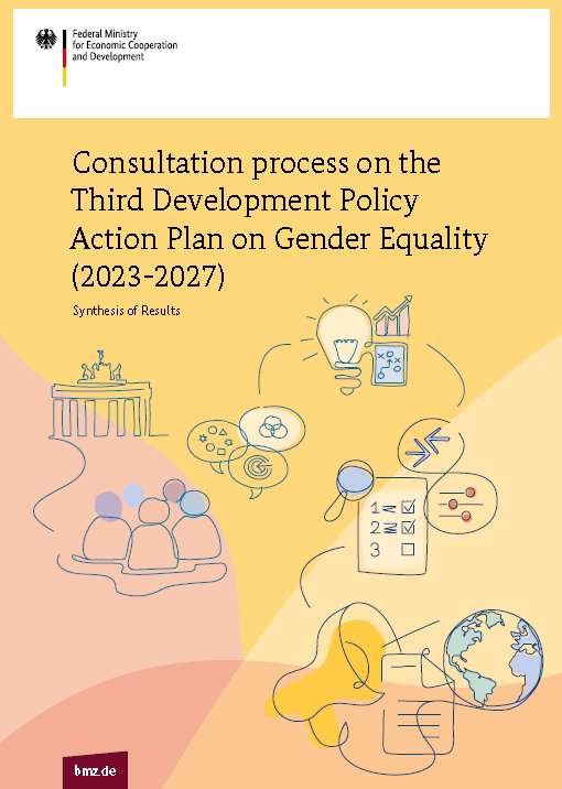 Cover: Consultation process on the Third Development Policy Action Plan on Gender Equality (2023-2027)