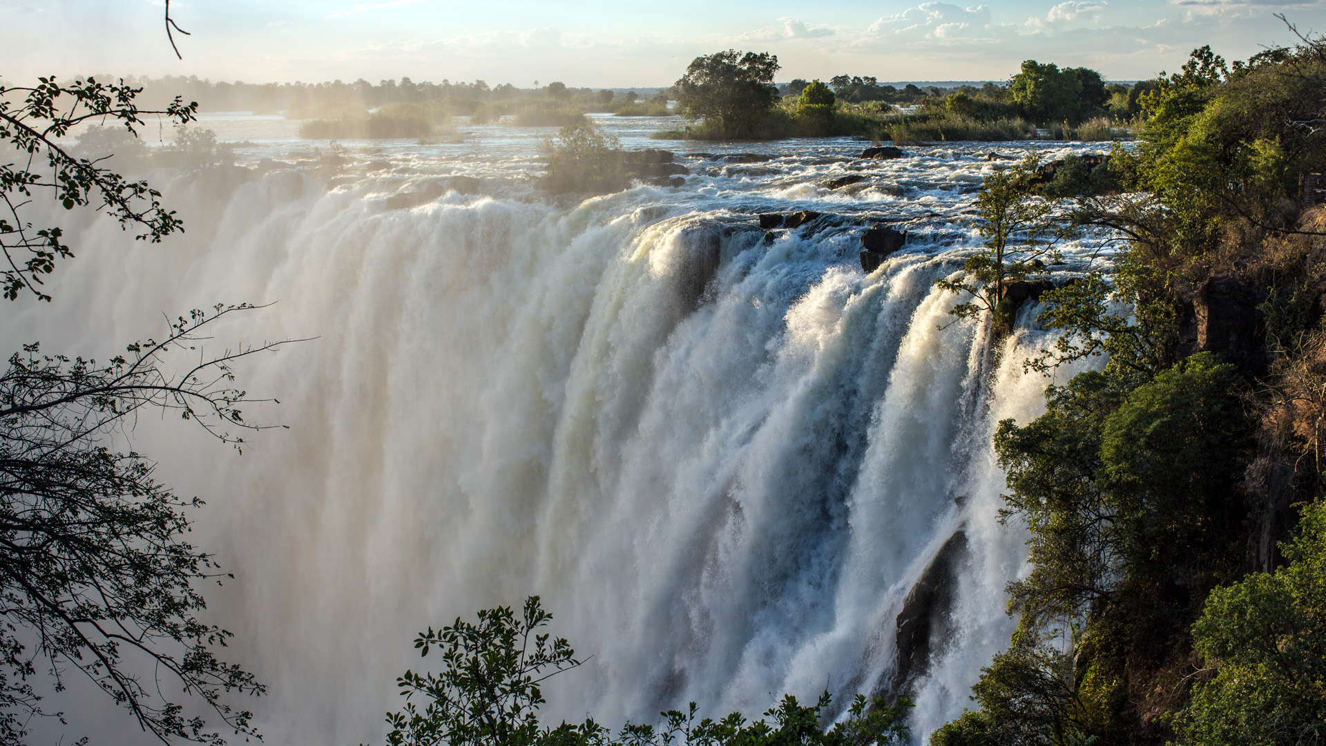 The Victoria Falls near Livingstone in Zambia