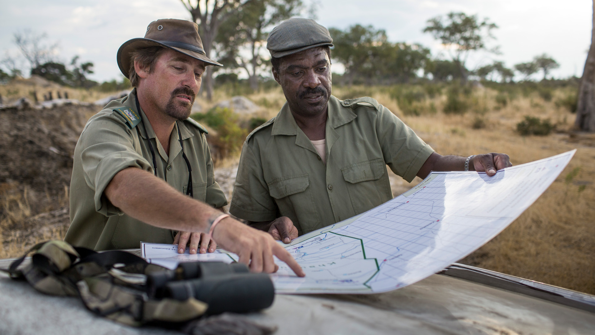 Ranger in Namibia's Khaudum National Park, which is part of the cross-border KAZA project