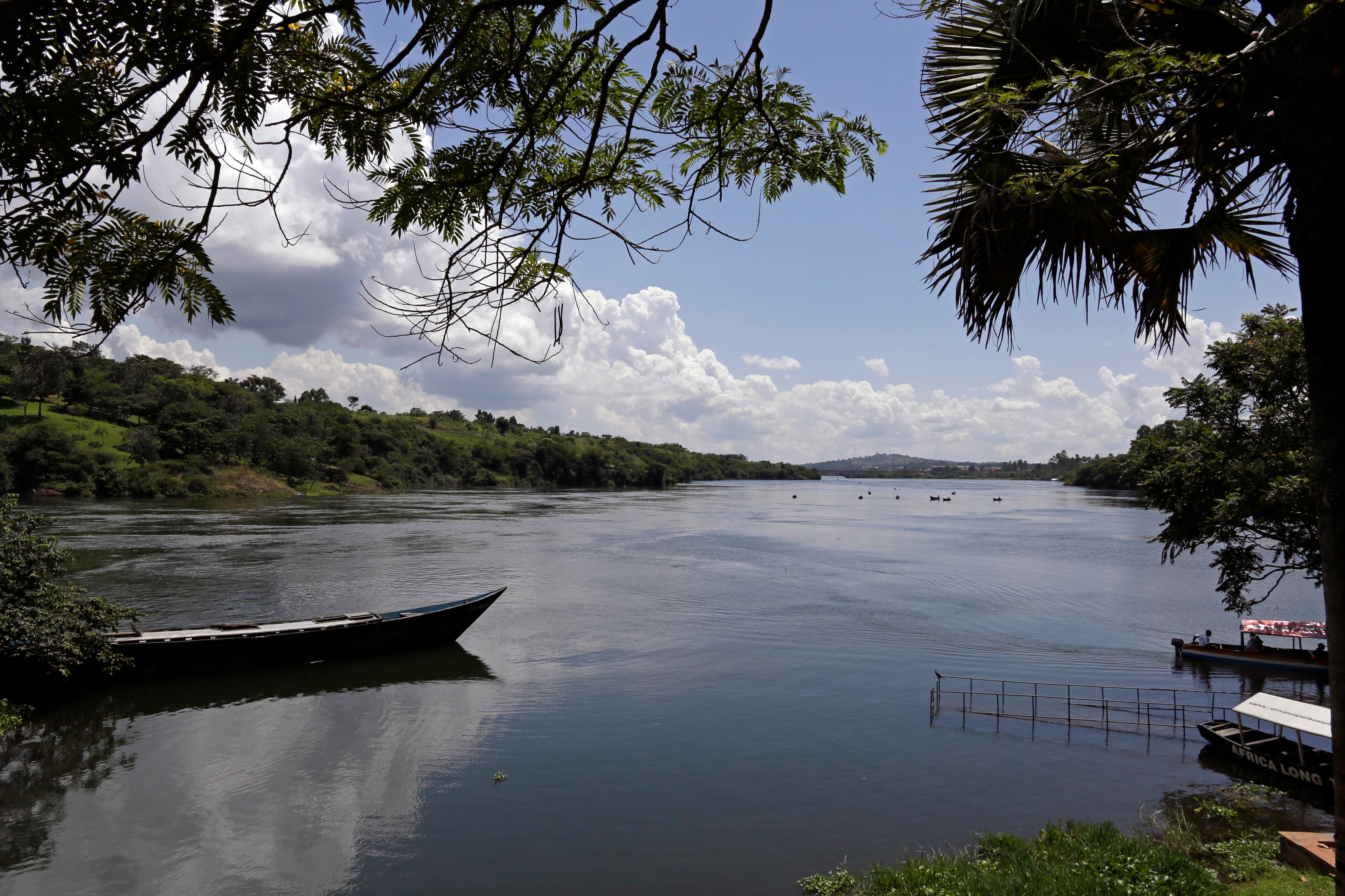 Bujagali in Uganda. This is where the Nile flows out of Lake Victoria.