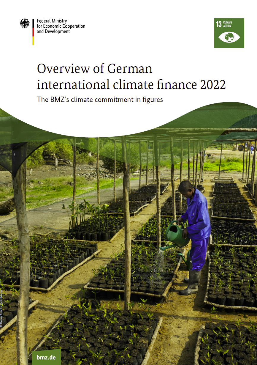 Cover: Overview of German international climate finance 2022