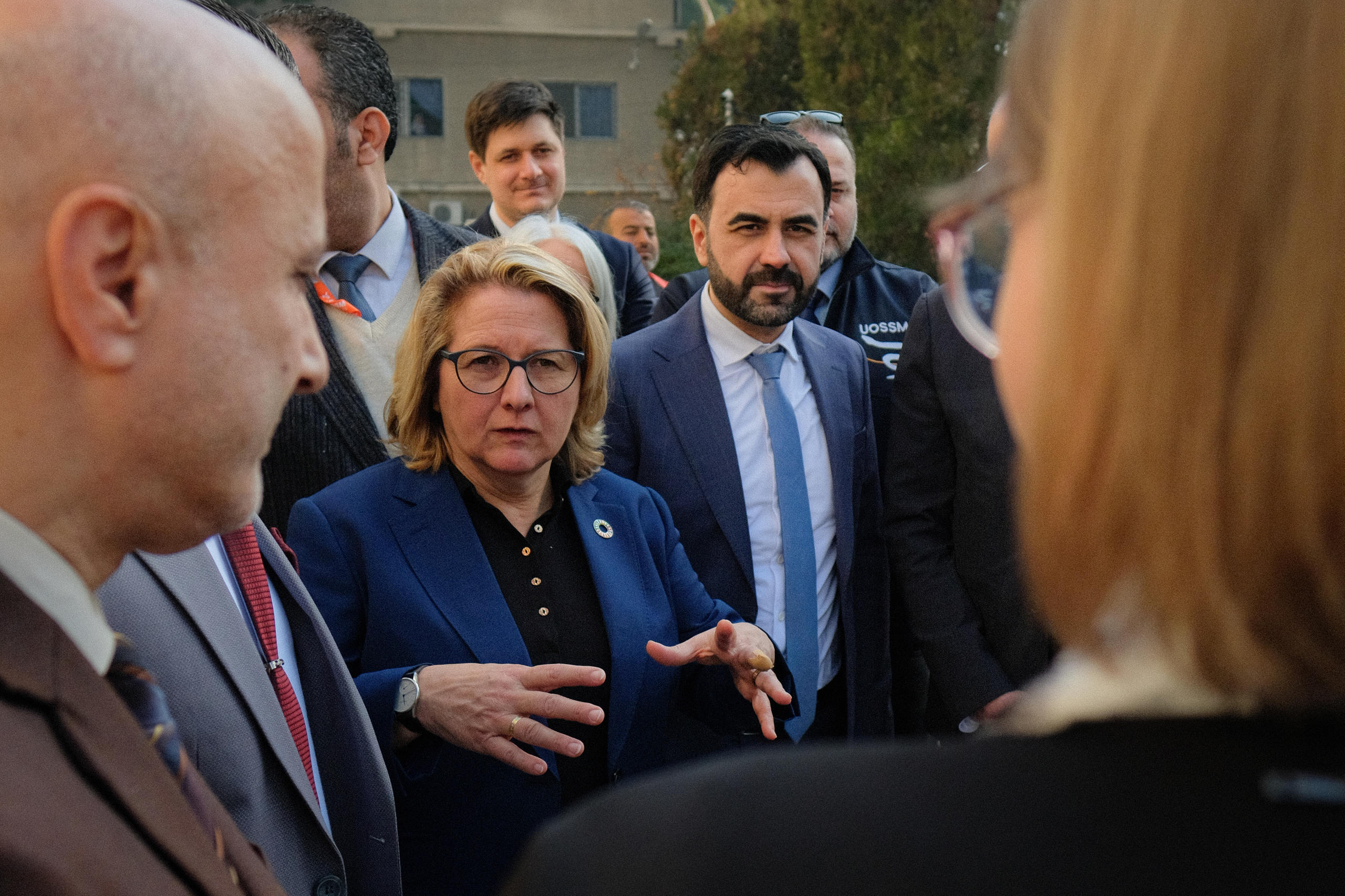 Federal Minister for Economic Cooperation and Development Svenja Schulze in Damascus on 15 January 2025