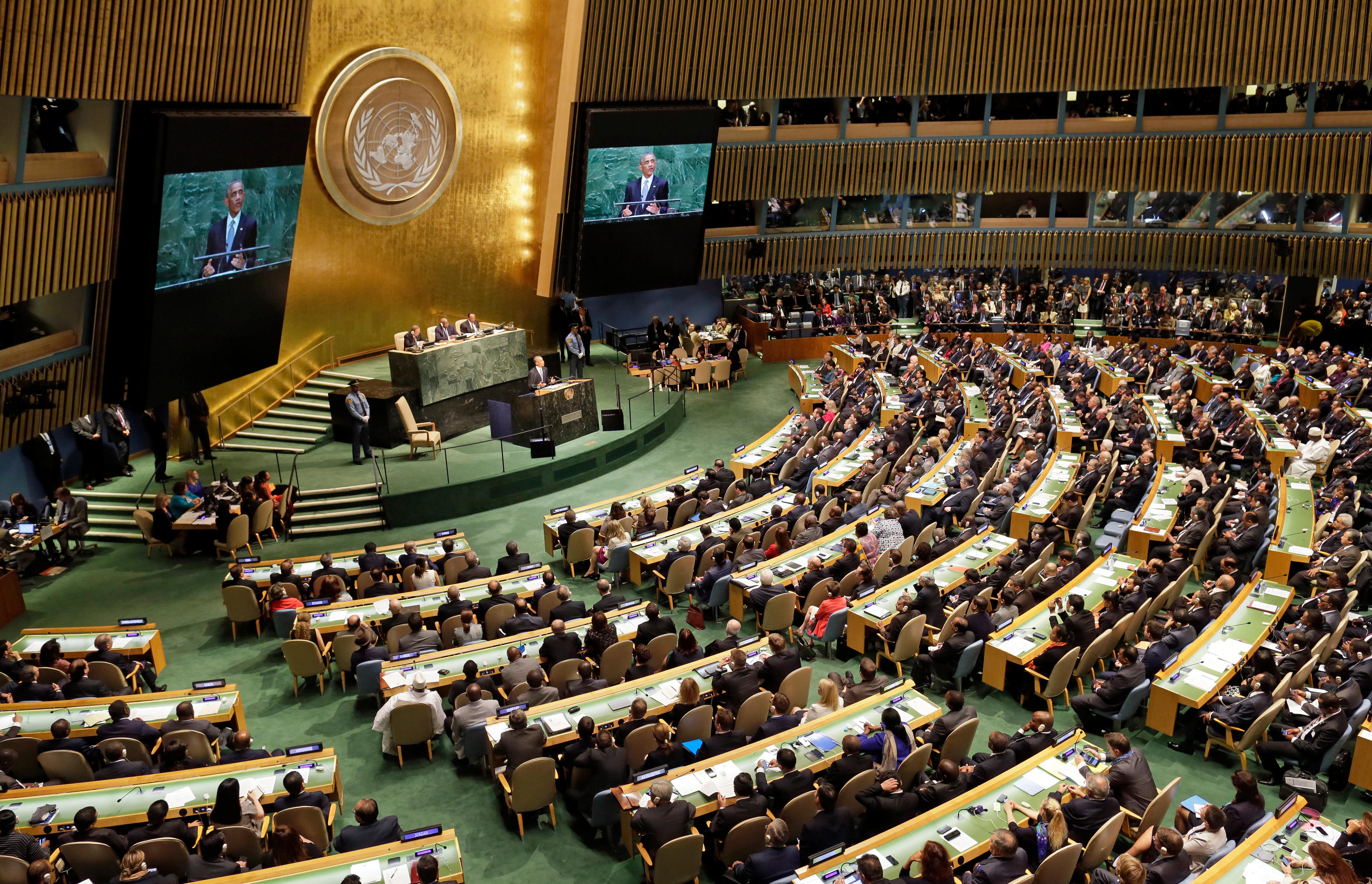 United Nations General Assembly at UN Headquarters in New York