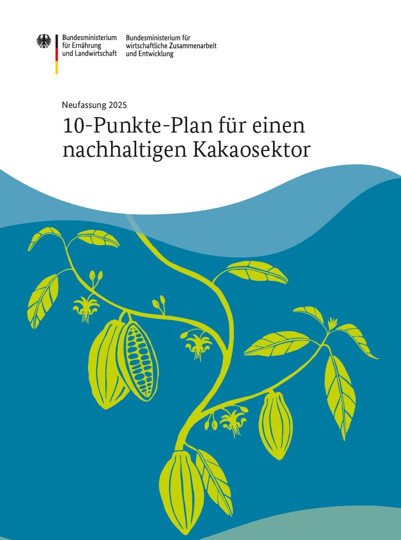 Titelseite: 10-Punkte-Plan für einen nachhaltigen Kakaosektor