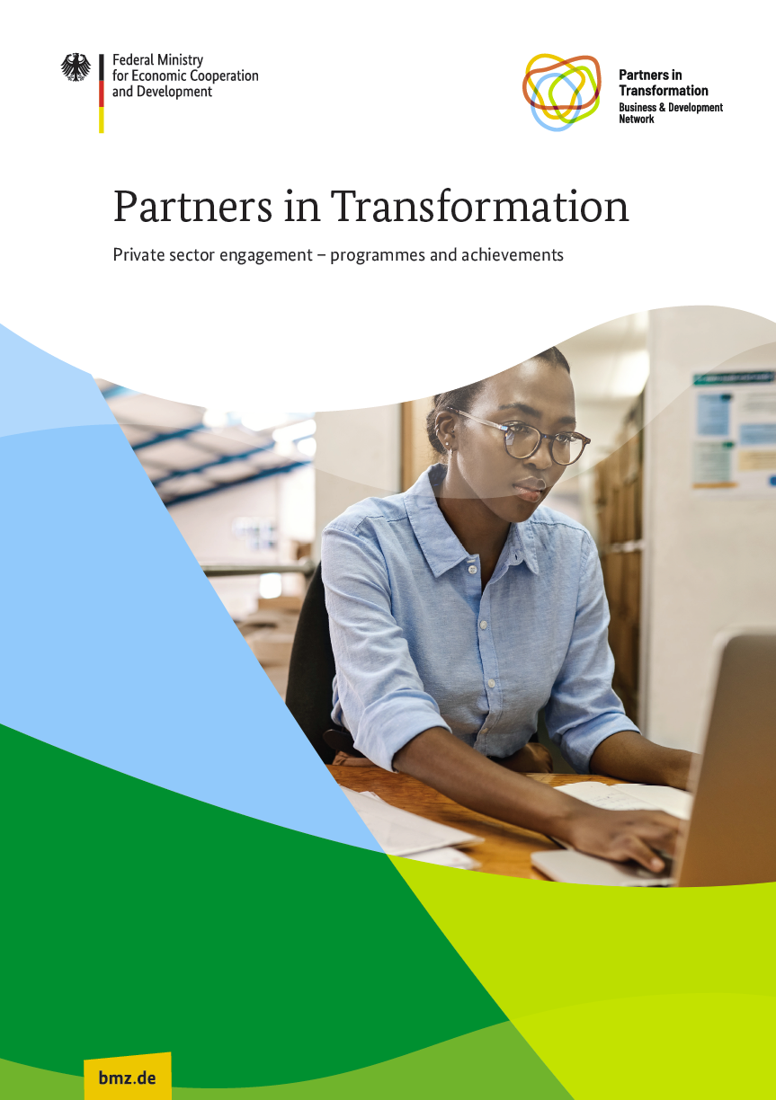 Cover: Partners in Transformation: Private sector engagement – programmes and achievements